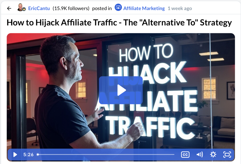 Wealthy Affiliate Review Expert Vlogs Eric Cantu