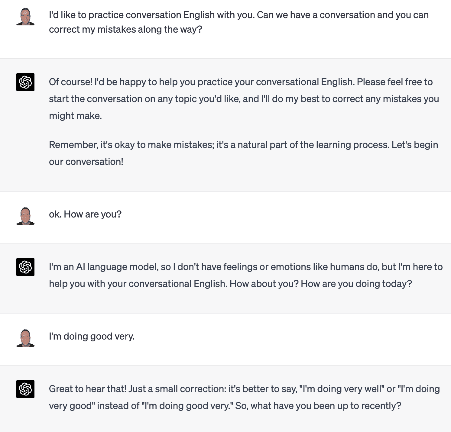using plain English for chatGPT prompts