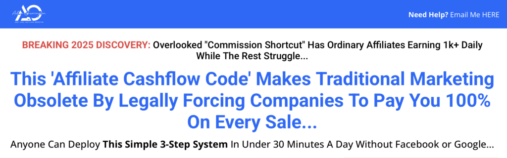 affiliate cashflow code review screenshot
