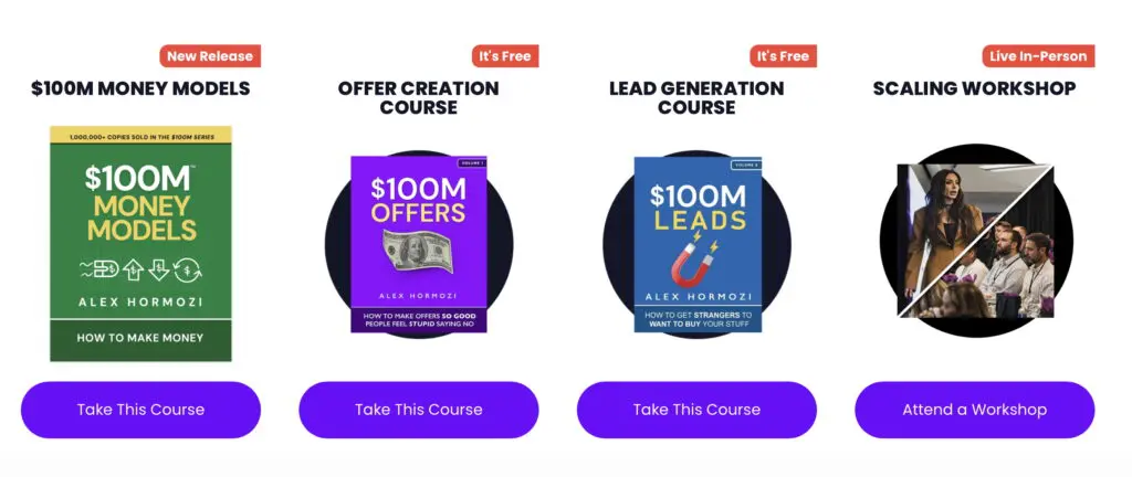 Alex Hormozi review courses