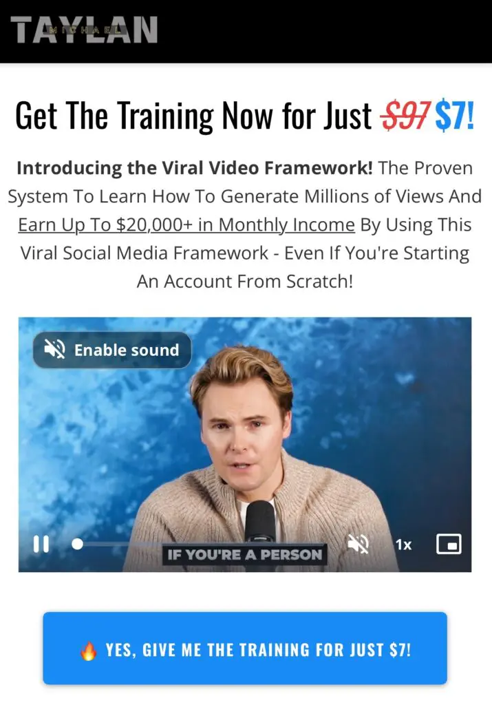 Taylan Michael Viral Video Framework review