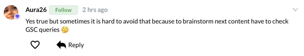 Wealthy Affiliate member comment