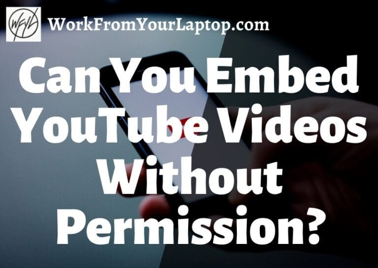 can you embed youtube videos without permission