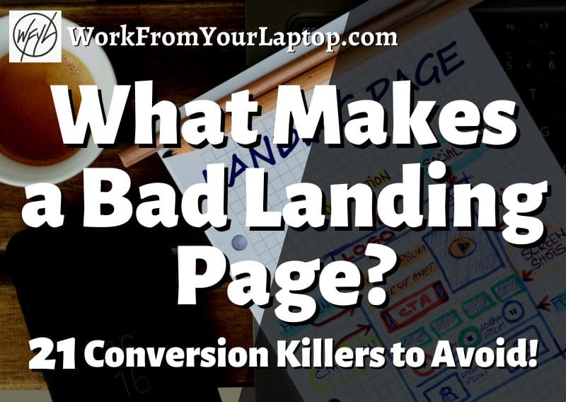 What makes a bad landing page